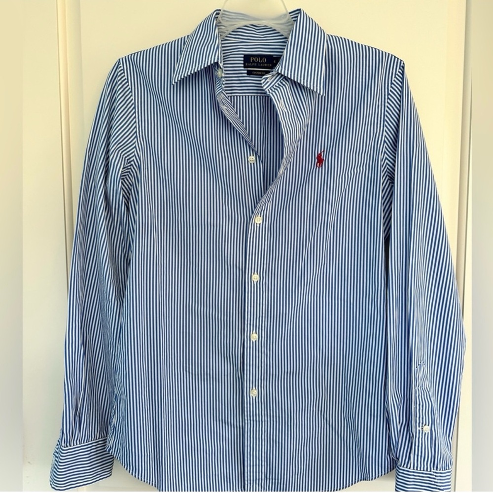 Polo by Ralph Lauren Blue Striped Men's Shirt